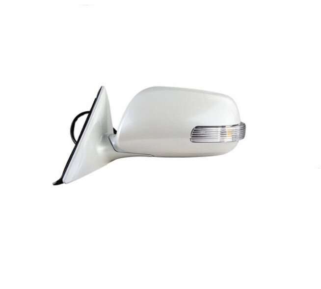 Side View Mirror Assembly 9 Pins White Left Side For 2006-2011 Toyota Camry