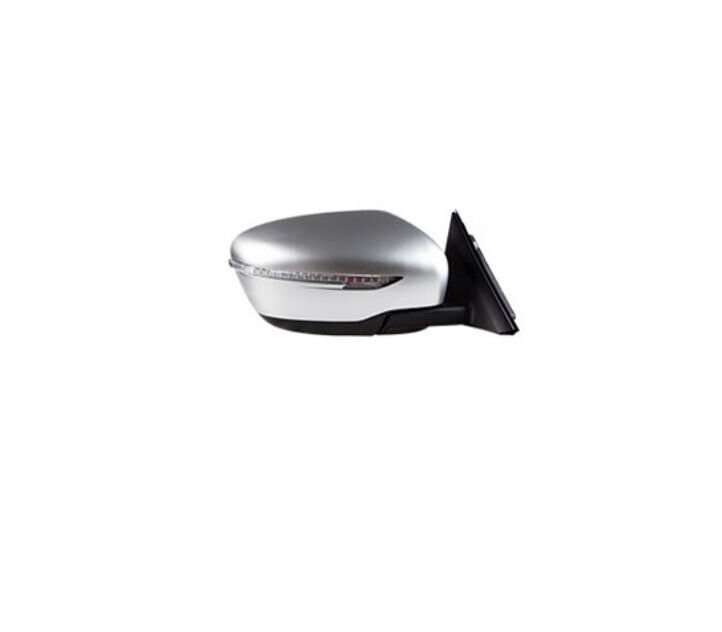 Side View Mirror Assembly 7 Pins Silver Right For 14-19 Nissan X-trail Rogue