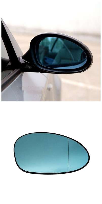 Side View Mirror Glass Heating Right For BMW 1 3 Series E81E82E87E88 Z4 Blue