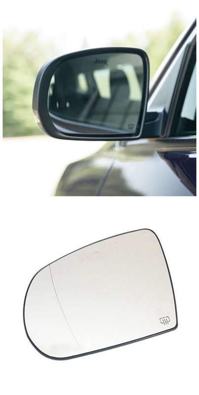 Side View Mirror Glass Heating Replacement Left 1PC For 2017-2021 Jeep Compass