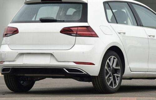 Rear Bumper Diffuser Cover Trim 2PCS For VW Golf MK7 MK7.5 2018-2019 ABS Chrome