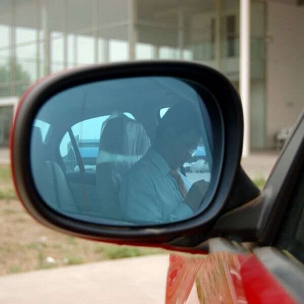 Blue Side View Mirror Glass Heating Left For 2009-2011 BMW 1 3 Series E82 E87