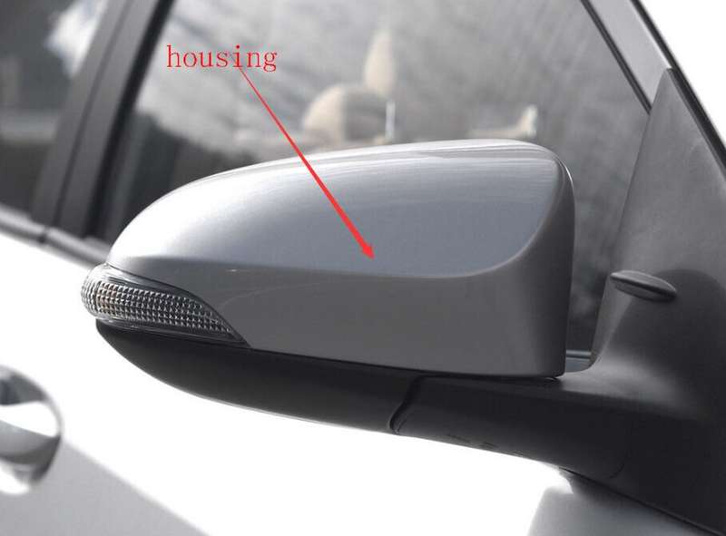 Side View Mirror Housing Part Silver Right For 2014-2019 Toyota Levin E18 Sedan