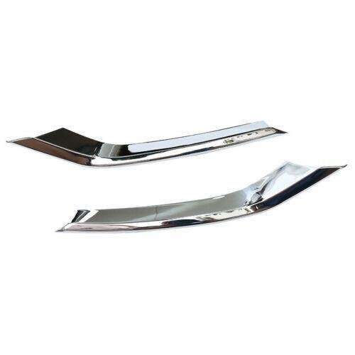Rear Bumper Diffuser Cover Trim 2PCS For VW Golf MK7 MK7.5 2018-2019 ABS Chrome