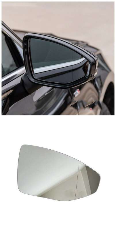 Side View Mirror Glass Heating Right Part New 1PC For 2018-2022 Audi A6 A7 A8
