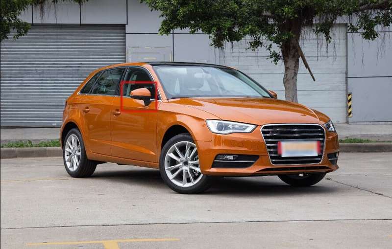 For 2014-2016 Audi A3 8VA Side View Mirror Assembly 6 Pins Hot Sale Right Orange