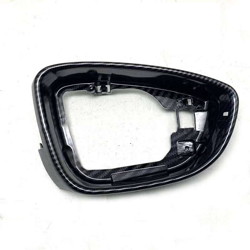 Right Carbon Fiber Print Front Side Mirror Housing Frame For 13-18 VW CC Sedan