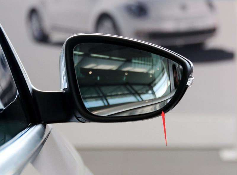 Right Carbon Fiber Print Front Side Mirror Housing Frame For 13-18 VW CC Sedan