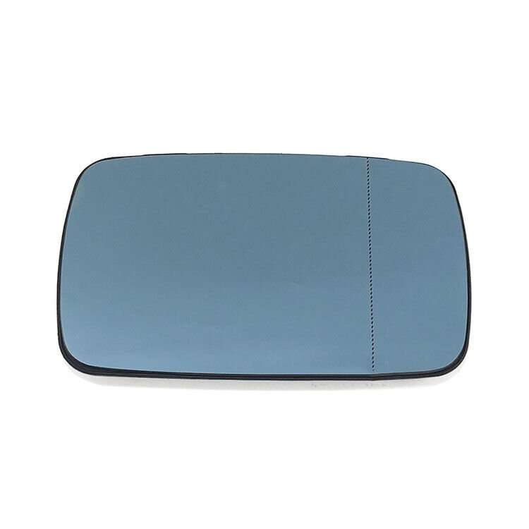 Blue Side View Mirror Glass Heating Both For 2001-2004 BMW 3 5 Series E39 E46