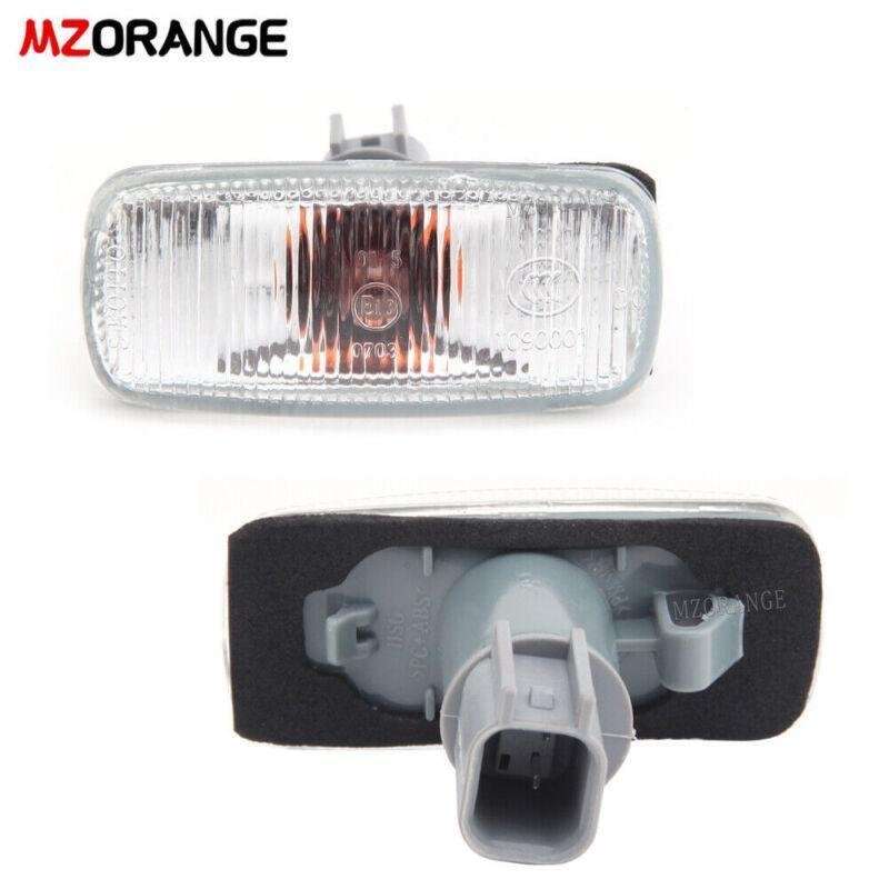 Pair Left Right Side Fender Lamp Marker Light W/Bulbs For Chrysler 300C