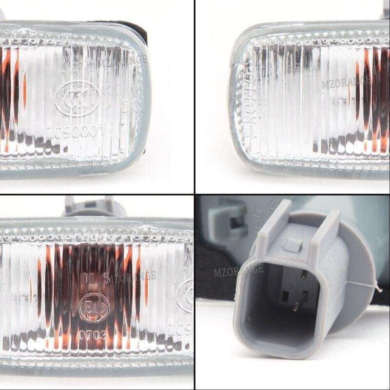 Pair Left Right Side Fender Lamp Marker Light W/Bulbs For Chrysler 300C