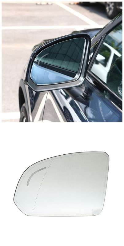Side View Mirror Glass Heating Blind Spot Left 1PC For 2020-2022 Volvo XC40