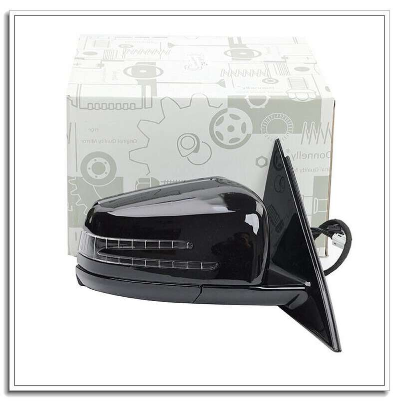 For 09-12 Benz E Class W212 Side View Mirror Assembly 15 Pins Black Part Right