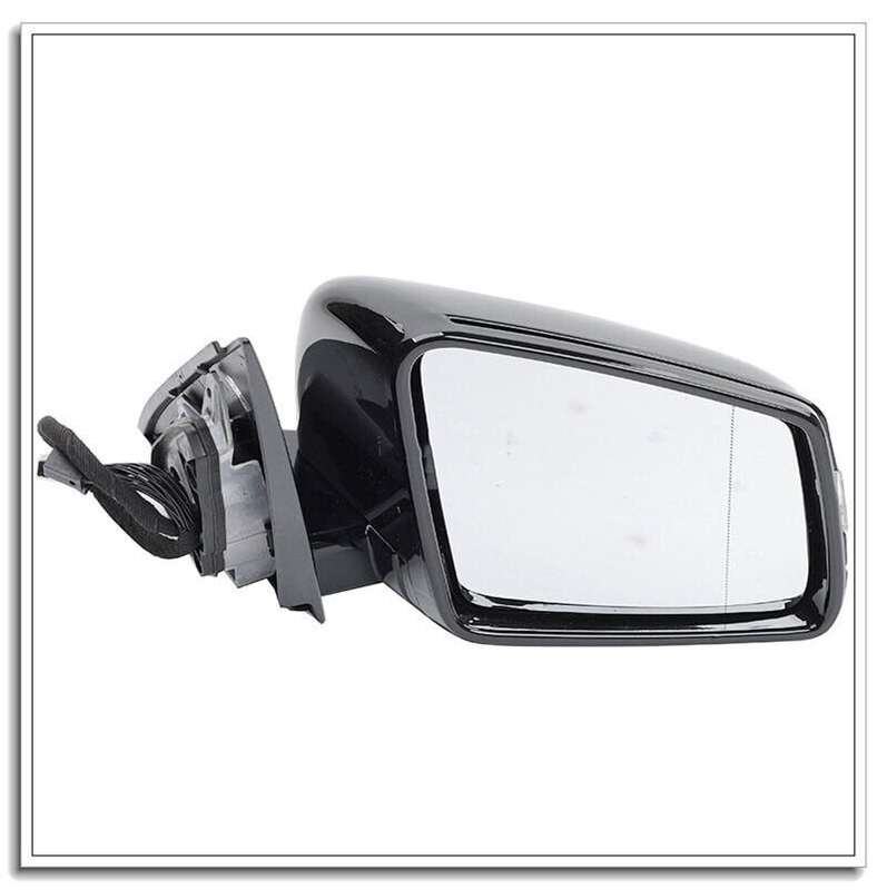 For 09-12 Benz E Class W212 Side View Mirror Assembly 15 Pins Black Part Right