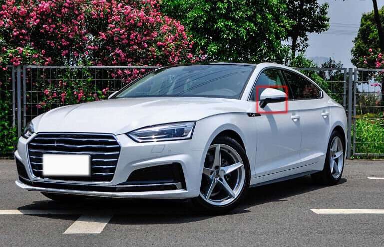 For 17-20 Audi A5 F5A Side View Mirror Assembly 14 Pins Brand New Left White