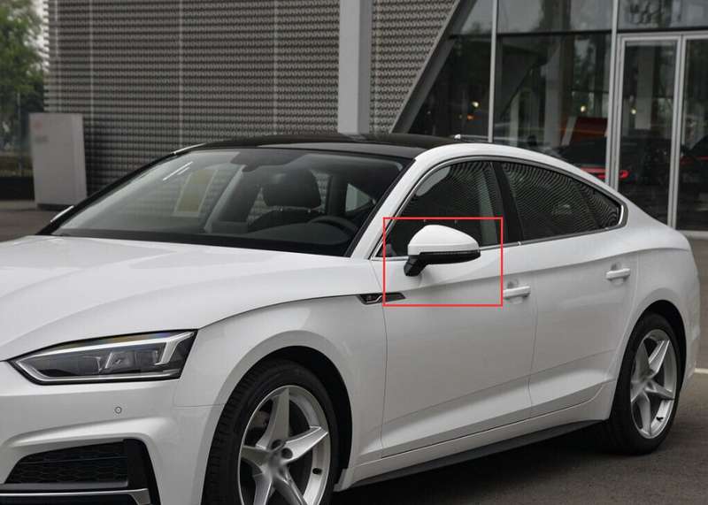 For 17-20 Audi A5 F5A Side View Mirror Assembly 15 Pins Brand New Left White