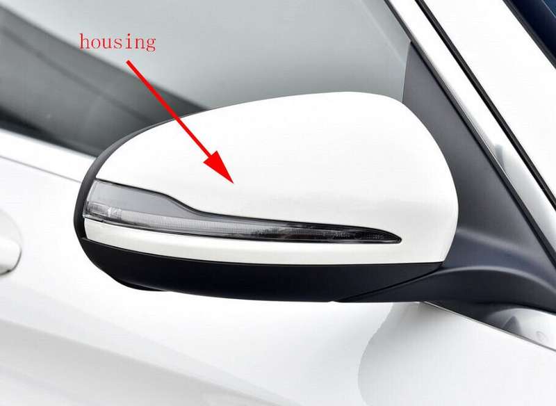 Side View Mirror Housing Markdown White Right For 2014-2021 Benz C Class W205