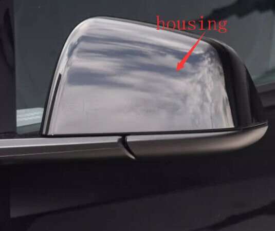 Side View Mirror Housing Top Quality Black Left For 2021-2023 Tesla Model Y SUV