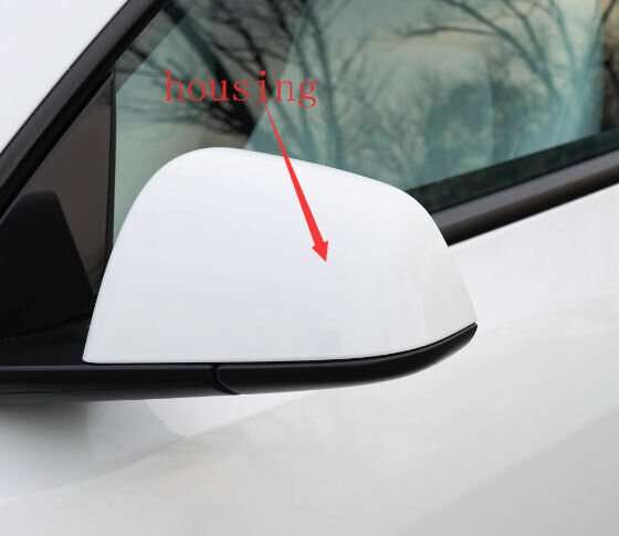 Side View Mirror Housing Top Quality White Left For 2021-2023 Tesla Model Y SUV
