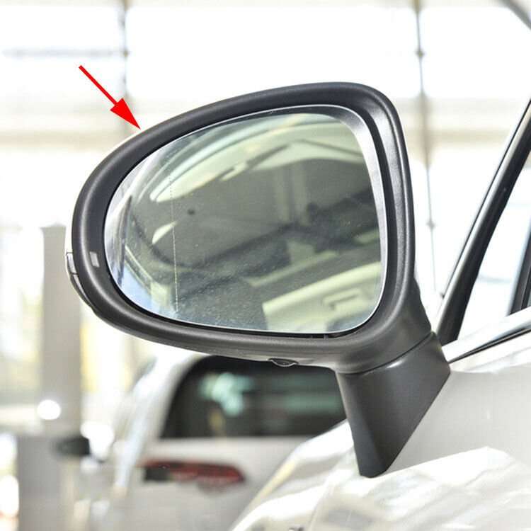 Left Black Front Side Mirror Housing Frame 1PC For 2011-2018 VW Touareg SUV