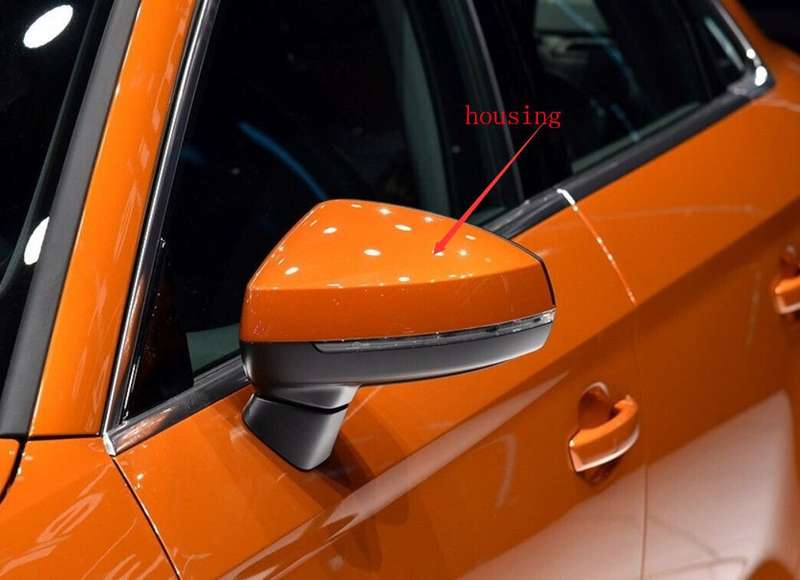 Side View Mirror Housing Top Quality Part Orange Left For 14-17 Audi A3 85S