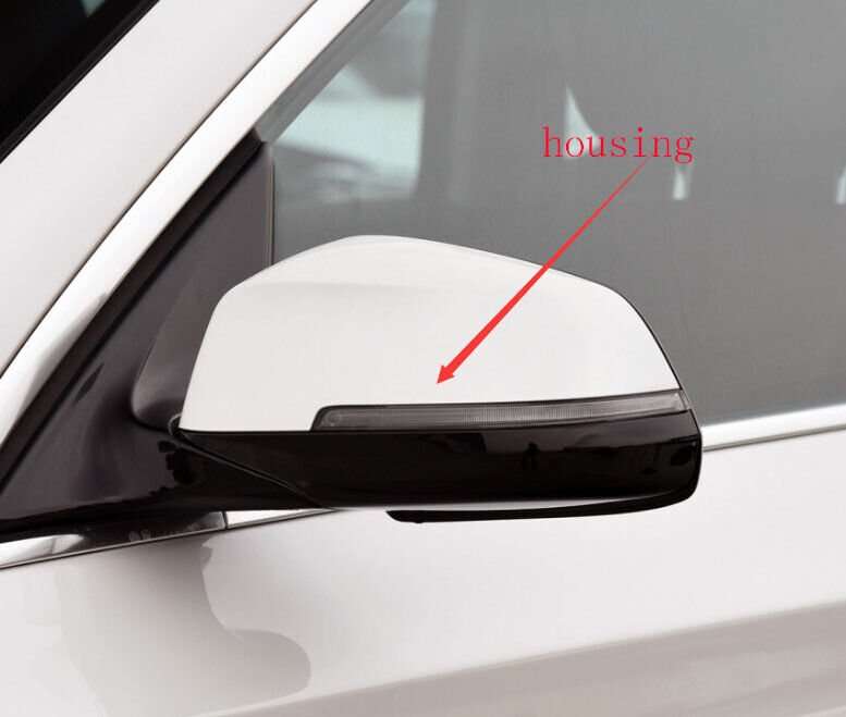 Side View Mirror Housing Markdown New White Left For 14-17 BMW 5 Series GT F07