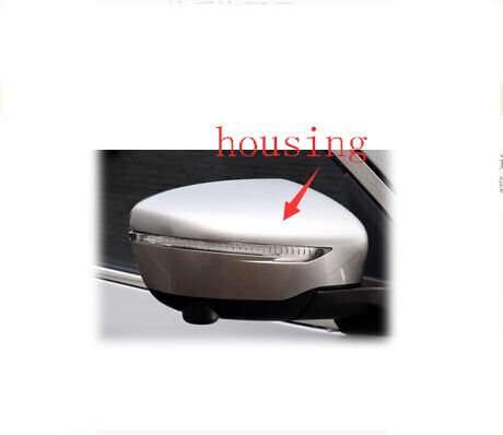 Side View Mirror Housing Part Silver Right 1X For 15-22 Nissan Qashqai J11Z SUV