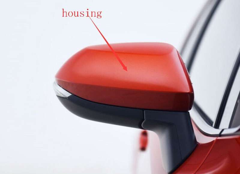 Side View Mirror Housing Part Red Right For 2014-2019 Toyota Levin E18 Sedan
