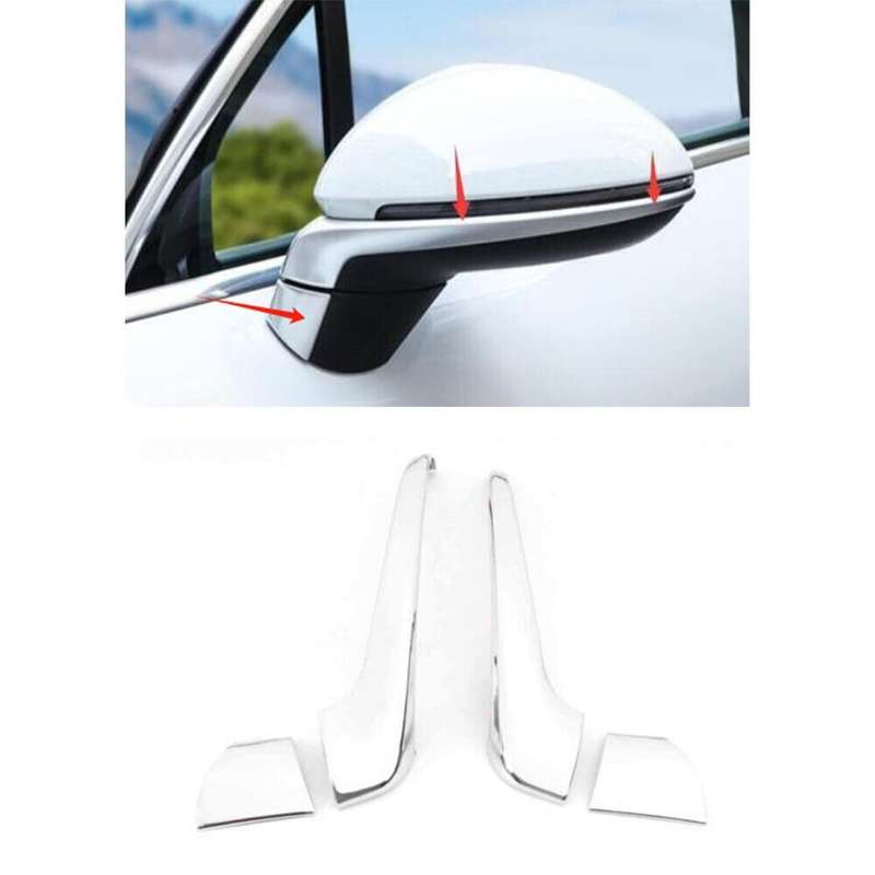 Rear View Mirror Chrome ABS 1 set Fit For 2018-23 Porsche Cayenne
