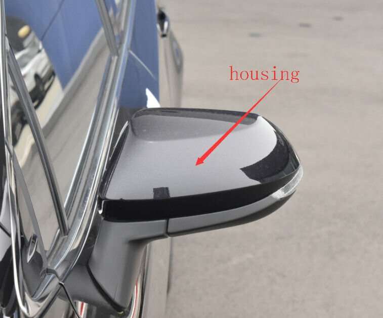 Black Side View Mirror Housing Markdown Left For 21-23 Toyota Allion Sedan