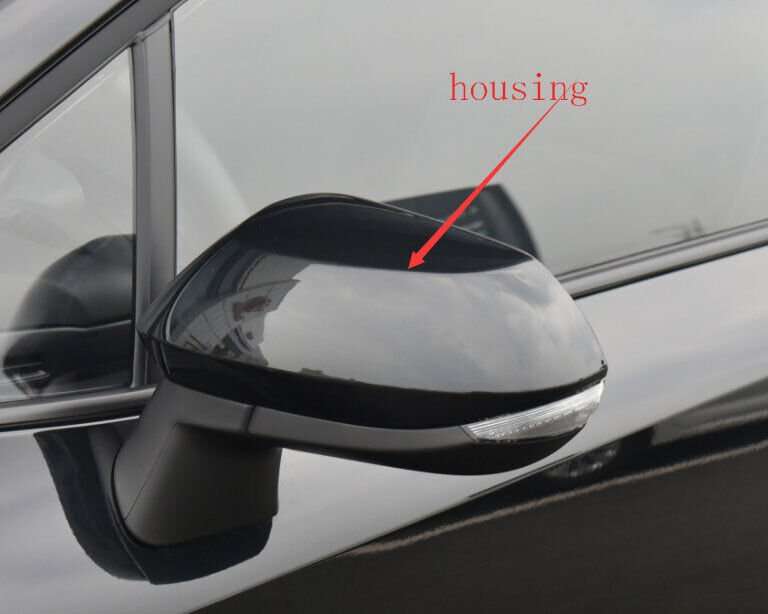 Black Side View Mirror Housing Markdown Left For 19-23 Toyota Corolla E21 Sedan