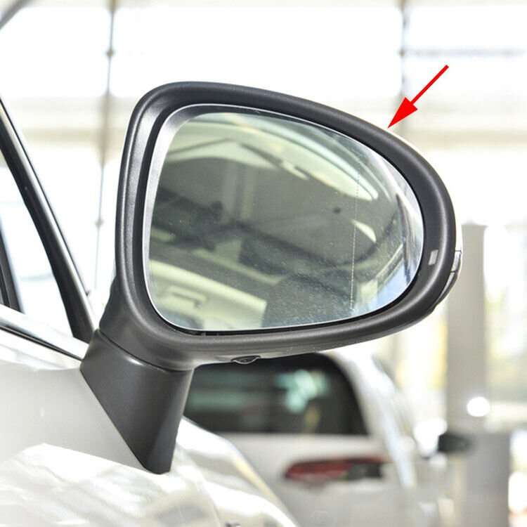 Right Black Front Side Mirror Housing Frame 1PC For 2011-2018 VW Touareg SUV
