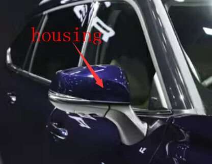 Side View Mirror Housing Part Blue Right For 22-23 Toyota Highlander UA7 SUV