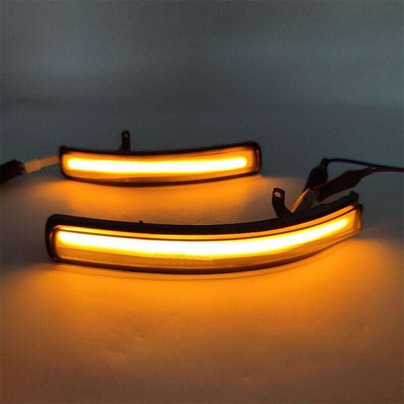 Pair Rear View Door Mirror Turn Signal Lamp Light For Ford Explorer 2011-2019