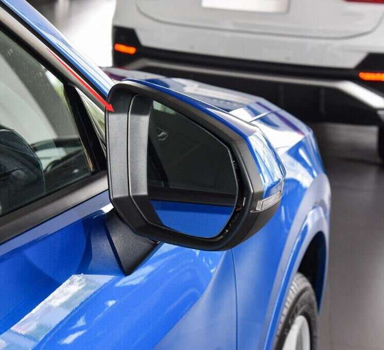Right Black Front Side Mirror Housing Frame 1PC For 2018-2021 Audi Q3 Q2 SUV