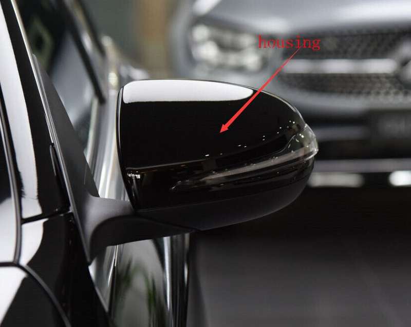 Side View Mirror Housing Markdown Black Left For 2014-2021 Benz C Class W205