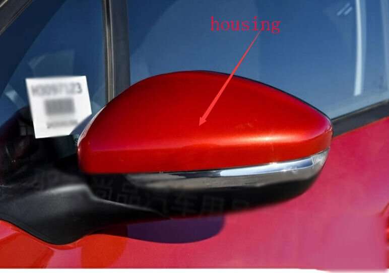 Side View Mirror Housing Top Quality Part Red Left For 2014-2018 Peugeot 2008