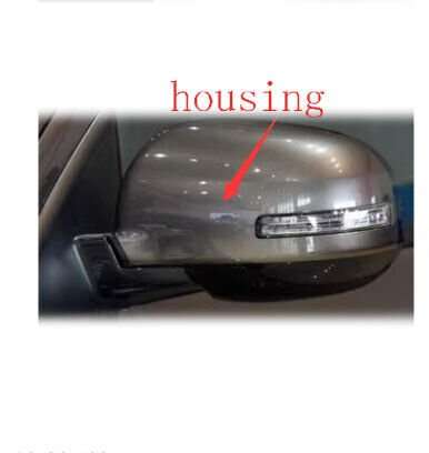 Side View Mirror Housing Brown Left Part For 12-16 Mitsubishi Outlander GF_W SUV
