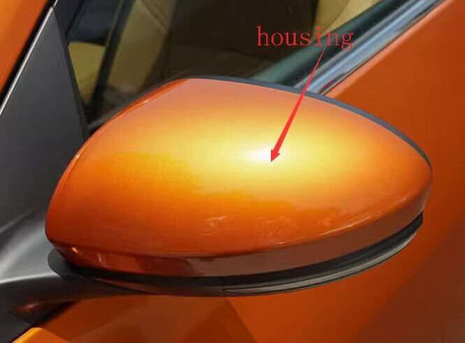Side View Mirror Housing Part Orange Left 1X For 19-23 Nissan Sylphy B18Z Sedan