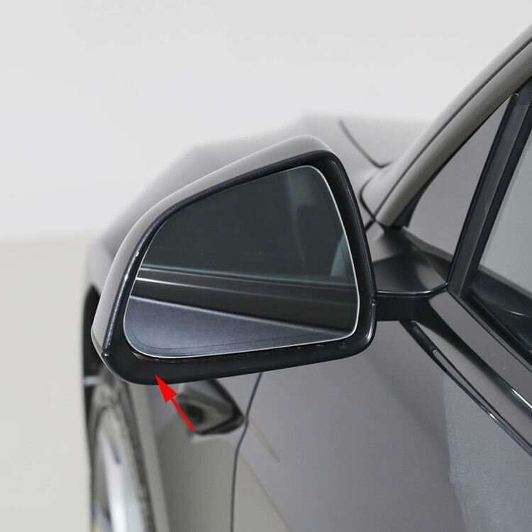 Left Black Front Side Mirror Housing Frame For 2017-2023 Tesla Model 3 Sedan