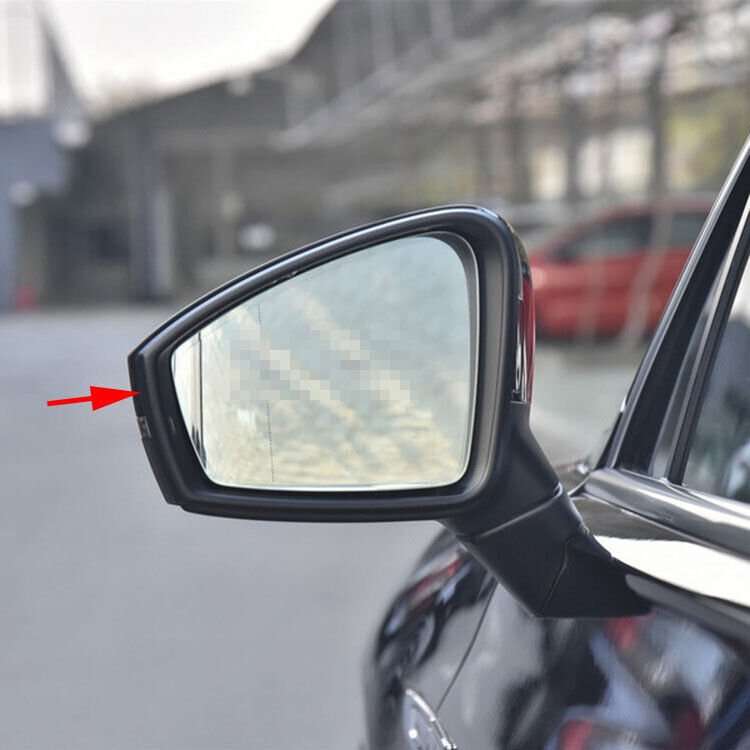 Left Black Front Side Mirror Housing Frame 1PC For 2019-2020 VW Touareg SUV