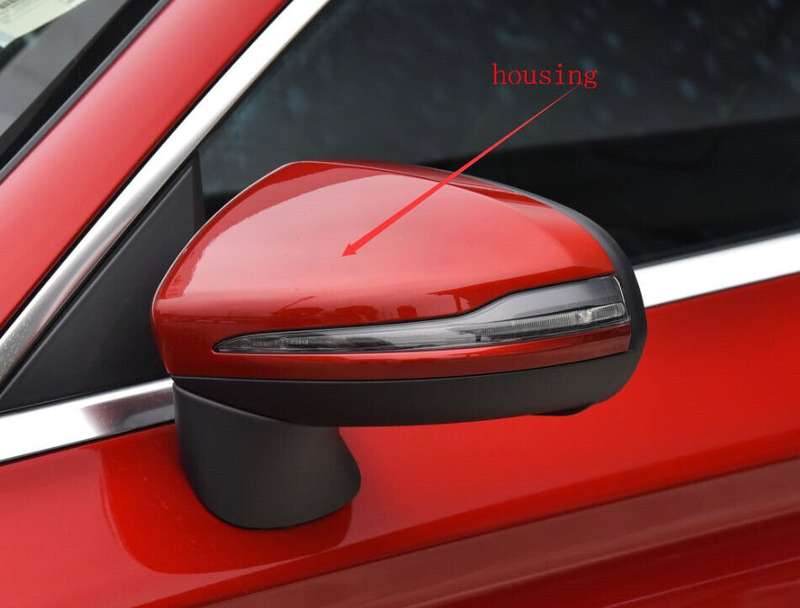 Side View Mirror Housing Markdown Part Red Left For 2014-2021 Benz C Class W205