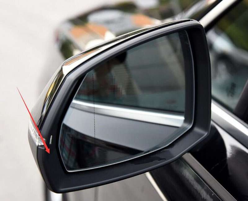 Left Black Front Side Mirror Housing Frame 1PC For 2017-2022 Audi Q5 Q7 SUV