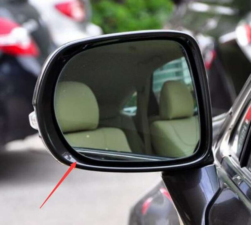 Left Black Car Front Side Mirror Housing Frame 1PC For 2009-2014 Lexus RX SUV