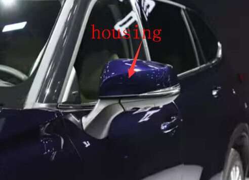 Side View Mirror Housing Part Blue Left For 22-23 Toyota Highlander UA7 SUV