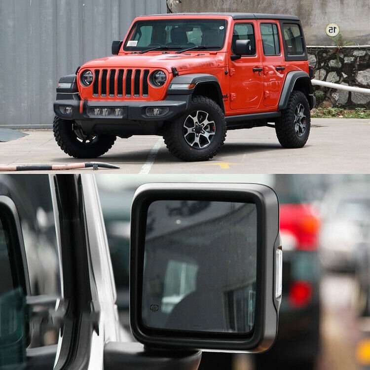 Rear View Mirror Glass Heating Replacement Right For 2018-2021 Jeep Wrangler JL