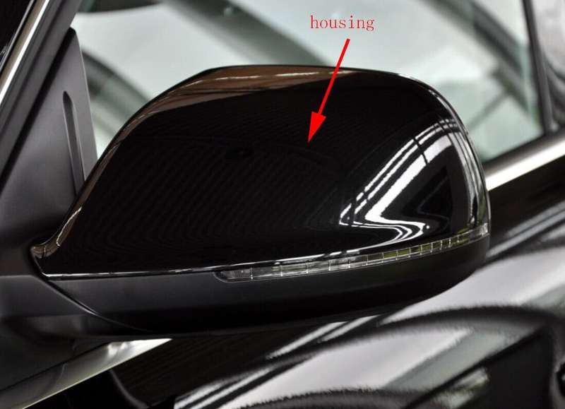Side View Mirror Housing Without Light Left Black For 2010-2016 Audi Q5 8RB