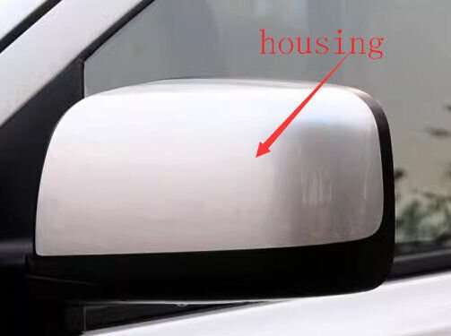 Side View Mirror Housing Part Silver Left 1X For 08-15 Nissan Qashqai J10Z SUV