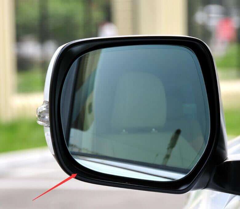 Left Black Car Front Side Mirror Housing Frame 1PC For 2010-2017 Lexus GX SUV