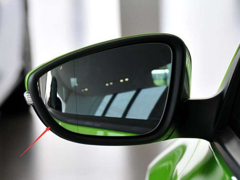 3C8857601A Black Front Left Side Mirror Housing Frame For 11-17 VW CC Sedan